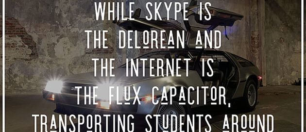 slide of quote referencing back to the future movie