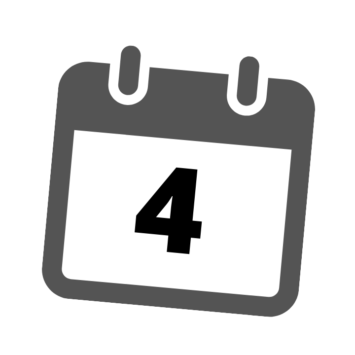 grey calendar date 4