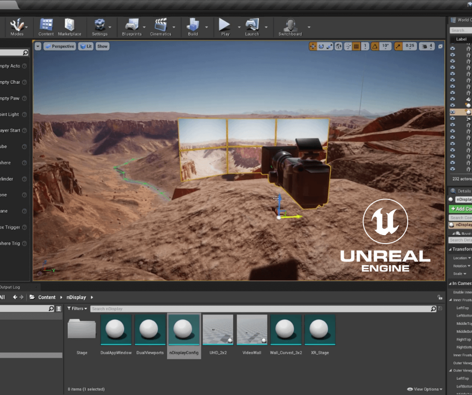 Unreal Engine interface screenshot