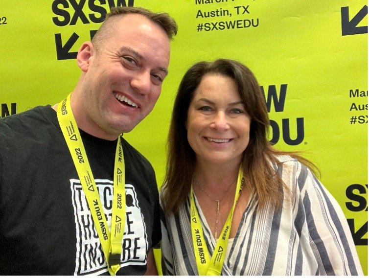 Andy Knueven with Kim West at SXSW EDU