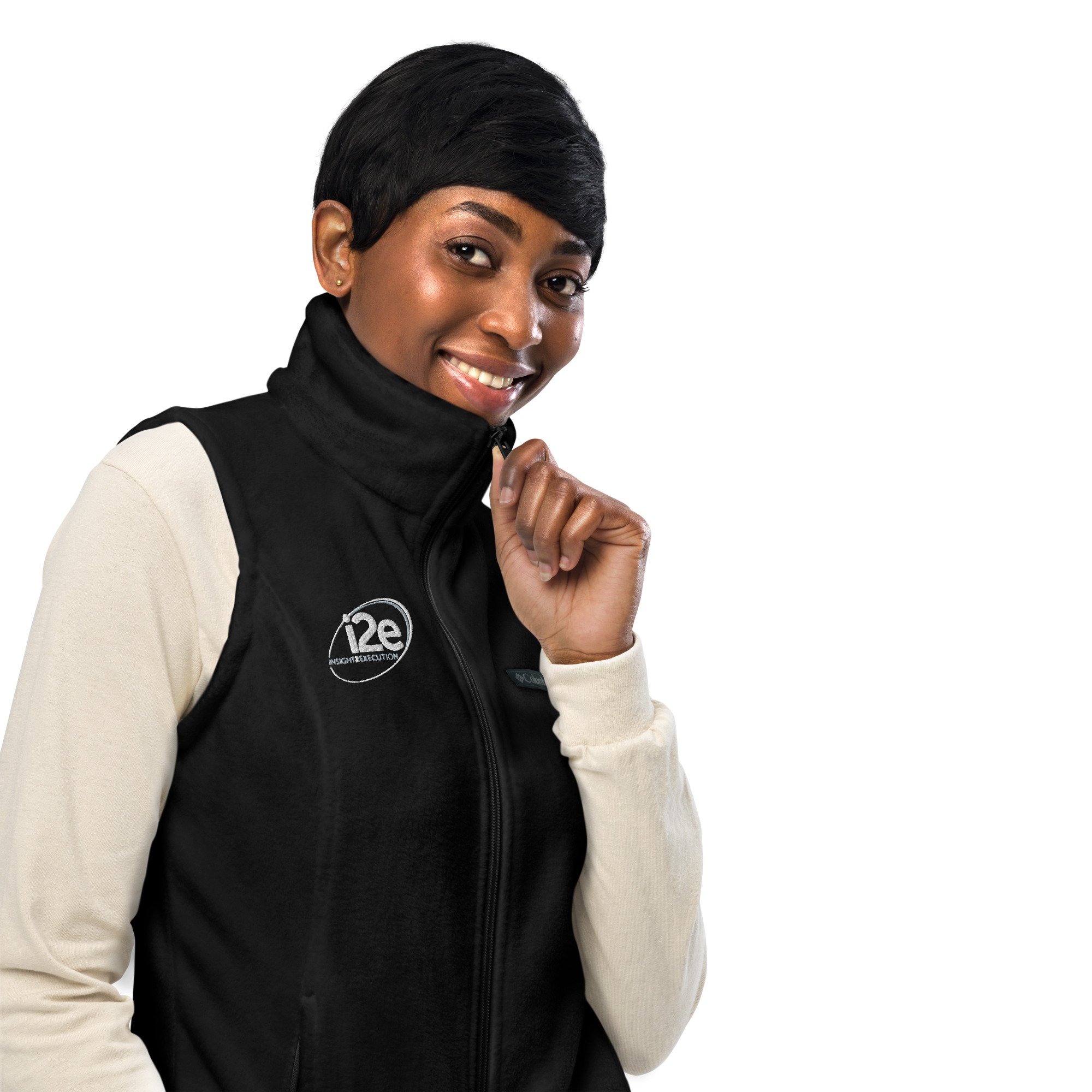 i2e women’s cut fleece vest - Image 3