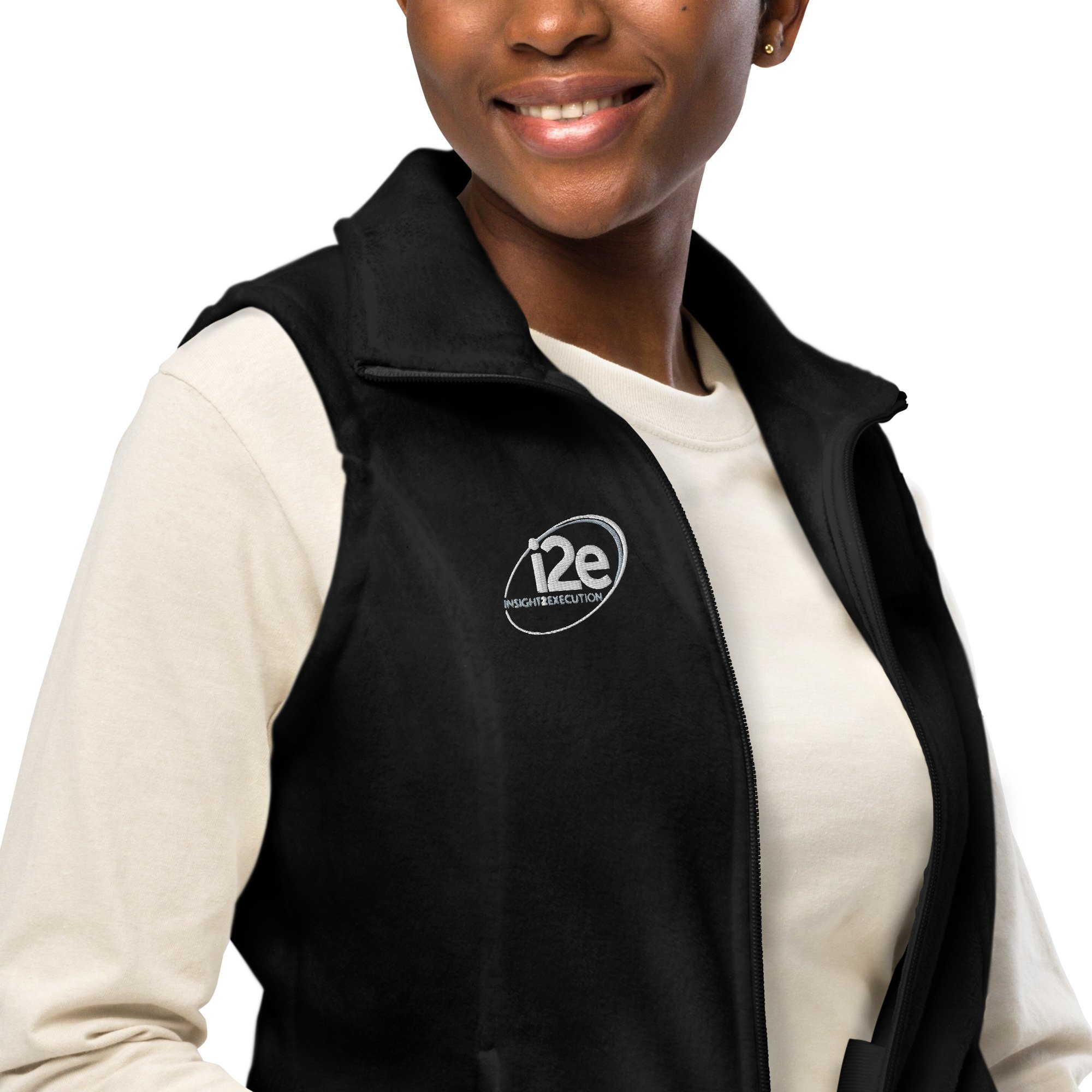i2e women’s cut fleece vest - Image 4