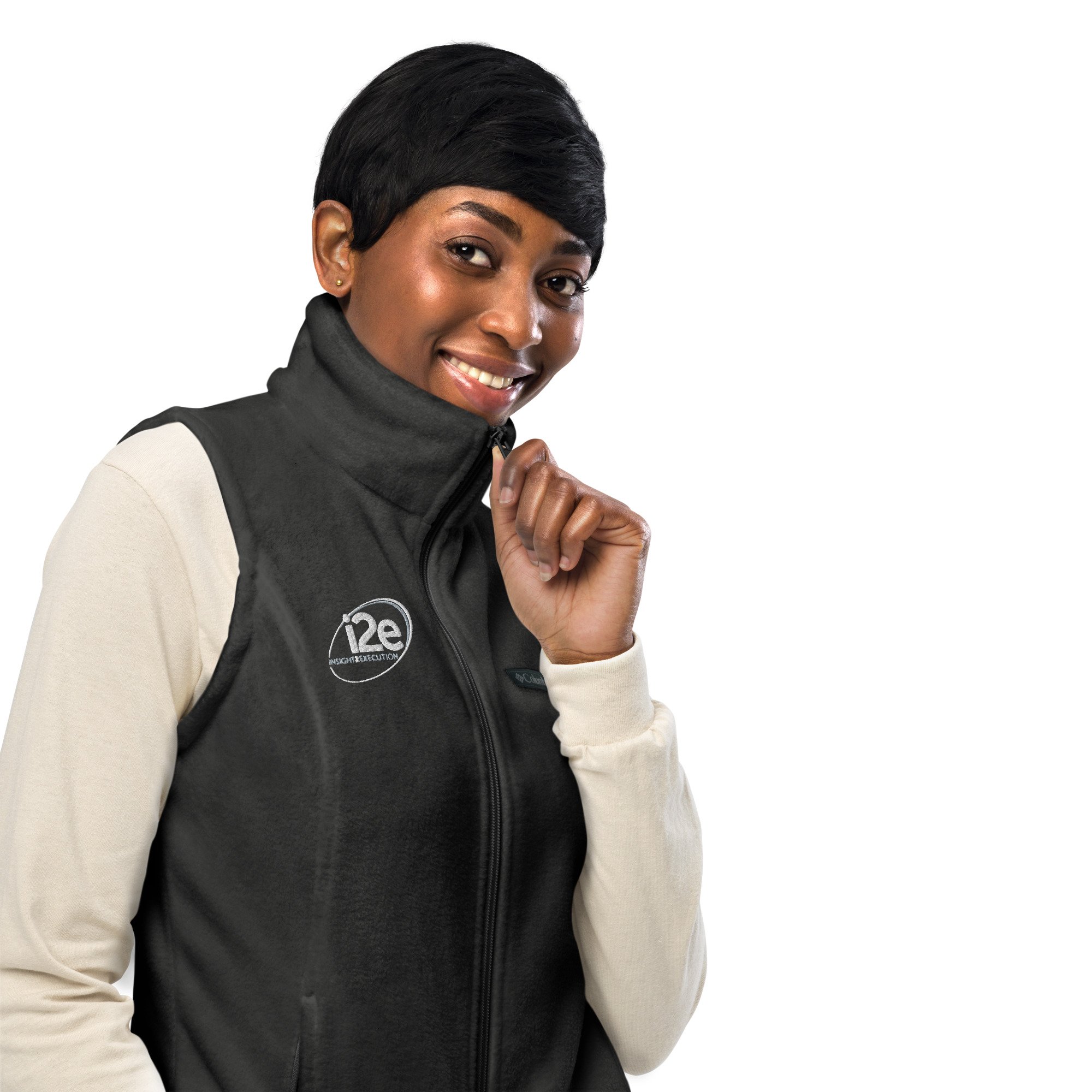 i2e women’s cut fleece vest - Image 7