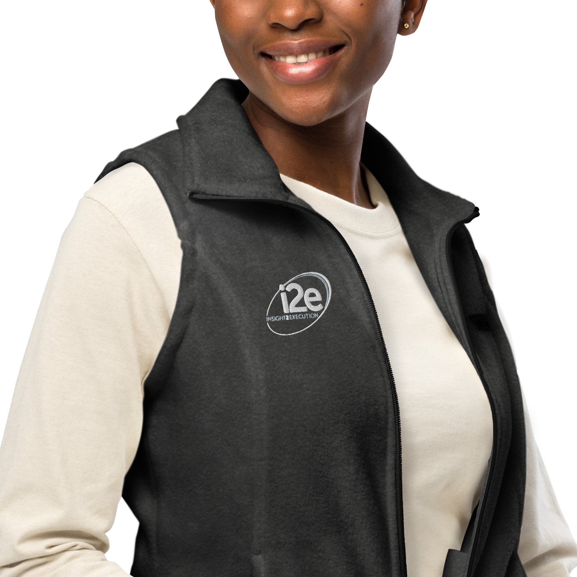 i2e women’s cut fleece vest - Image 8