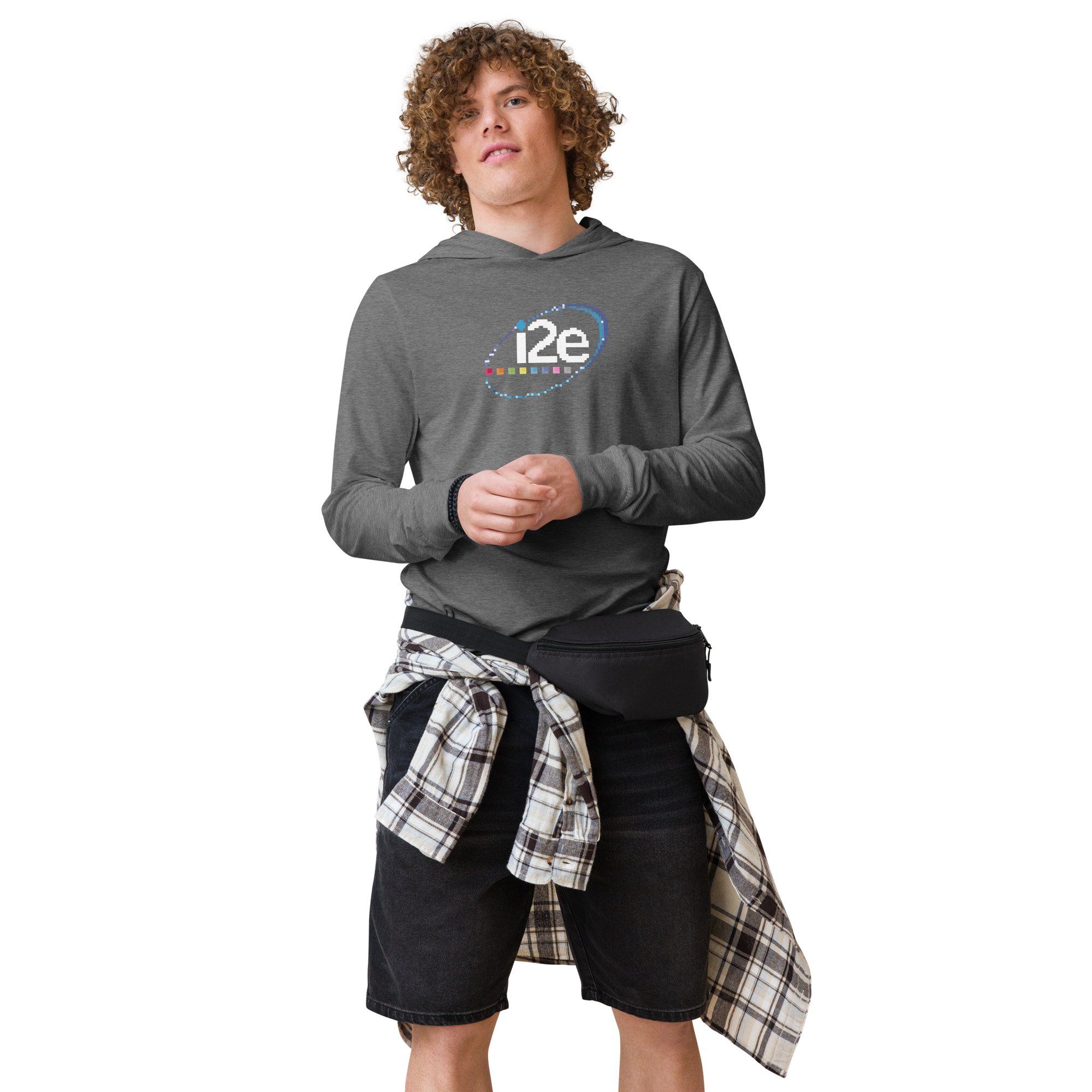 i2e Blocky Logo Hooded long-sleeve tee - Image 8