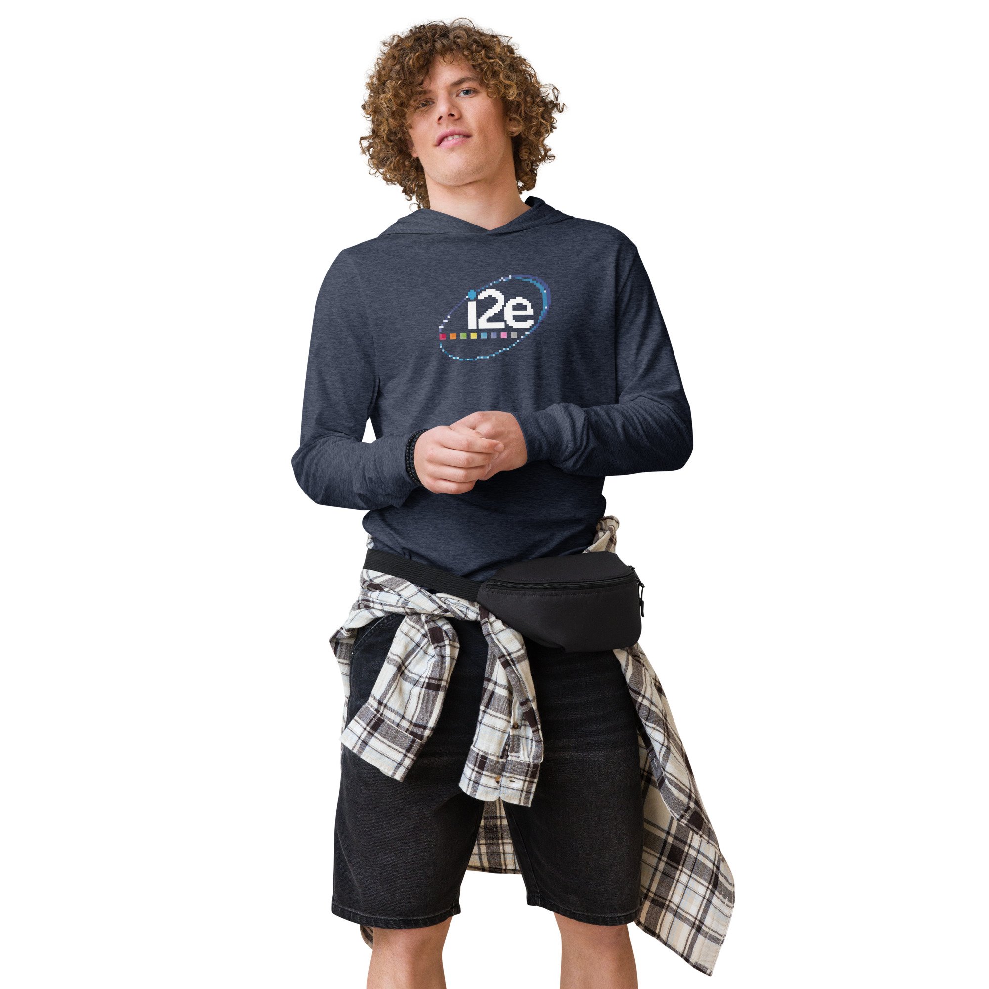 i2e Blocky Logo Hooded long-sleeve tee - Image 3